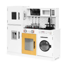 EcoToys Nagy fából készült konyha gyerekeknek + fények hangjai ökojátékok konyhakészlet
