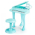 EcoToys Zongora mikrofonnal Ecotoys HC490481 - türkizkék