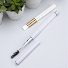  Ecset+kefe szett - fehér műszempilla kellék