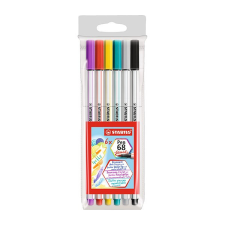  Ecsetfilc STABILO Pen 68 Brush 6 db-os készlet toll