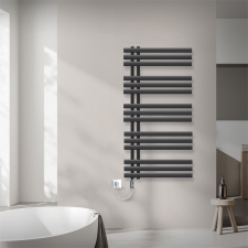 EDDC Modern designer radiátor 600x1200 mm 900W antracit törölközőszárító radiátor fűtőtest, radiátor