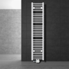 EDDC Törölközőszárító radiátor 300x1800 mm fehér 555W egysoros - egyenes változat középső bekötés univerzális csatlakozás
