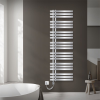 EDDC Törölközőszárító radiátor 500x1600 mm krómszín 900W fűtőbetéttel egyenes-egysorors fürdőszobai fűtőtest bal oldali bekötés