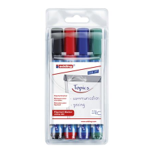 EDDING 380 1.5-3mm Flipchart marker készlet - 4 különböző szín (4 db) (7580022000) filctoll, marker