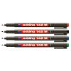 EDDING Alkoholos marker készlet, OHP, 1 mm, EDDING "142 M", 4 különböző szín