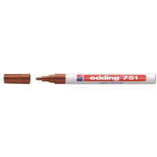 EDDING Lakkmarker, 1-2 mm, EDDING "751", barna filctoll, marker