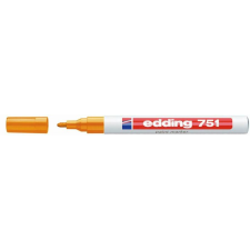 EDDING Lakkmarker, 1-2 mm, EDDING "751", narancssárga filctoll, marker