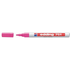 EDDING Lakkmarker, 1-2 mm, EDDING &quot;751&quot;, rózsaszín filctoll, marker
