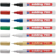 EDDING Lakkmarker EDDING 780 0,8 mm piros filctoll, marker