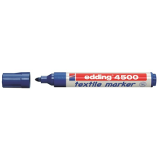 EDDING Textilmarker, 2-3 mm, kúpos,  "4500", kék filctoll, marker