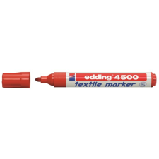 EDDING Textilmarker, 2-3 mm, kúpos,  "4500", piros filctoll, marker