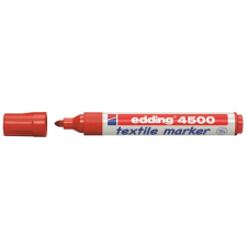 EDDING Textilmarker, 2-3 mm, kúpos, "4500", piros filctoll, marker