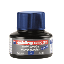 EDDING Tinta utántöltő táblamarkerhez 25ml, Edding BTK25 kék filctoll, marker