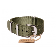 Edelwolle prémium Nato óraszíj, military zöld, 18mm óraszíj