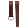  Edelwolle szilikon óraszíj, barna, 24mm