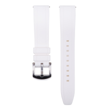 Edelwolle szilikon óraszíj, fehér, 22mm óraszíj