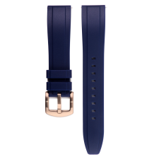  Edelwolle szilikon óraszíj, kék, 24mm óraszíj