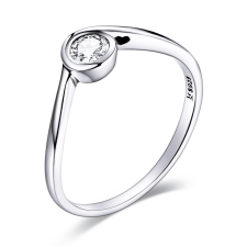 EdenBoutique Egyszerű Crystal 8 ezüst gyűrű gyűrű
