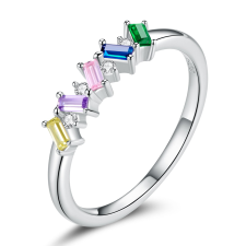 EdenBoutique Ezüst gyűrű Rainbow Art Ring 6 gyűrű