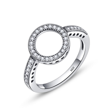EdenBoutique Forever Yours átlátszó 7 ezüst gyűrű gyűrű