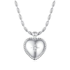 EdenBoutique Heart Crystal Star ezüst nyaklánc nyaklánc