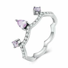 EdenBoutique Purple Tiara Ezüst gyűrű 8 gyűrű