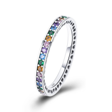 EdenBoutique Rainbow Ring 7 ezüst gyűrű gyűrű