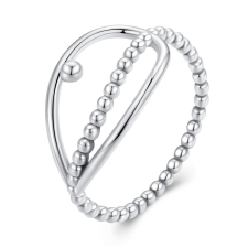 EdenBoutique Silver Simple Beads 6 gyűrű gyűrű