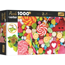 Édességek puzzle szett válogatóval 2 az 1-ben - 1000 darab puzzle, kirakós