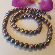  Édesvízi igazgyöngy nyakék. /977/ ékszer szett