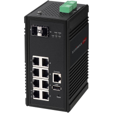 Edimax Switch Industrial 8-Port Gigabit Web Managed 2xSFP (IGS-5208) hub és switch