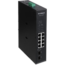 Edimax Switch Industrial 8-Port POE GbE + 2 GbE SFP unmanag. (IGS-1210P) hub és switch