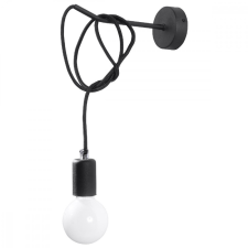 EDISON E27 LED fali lámpa fekete SOLLUX világítás