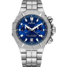 Edox 10113-3M-BUIN Delfin Chronograph Mens Watch 43mm 20ATM, férfi karóra