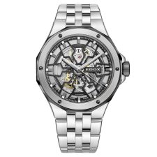 Edox Delfin Mecano Skeleton 85303-3NM-NBG Férfi Karóra karóra