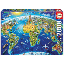 Educa 2000 db-os puzzle - Nevezetességek a világ körül (17129) puzzle, kirakós