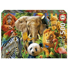 Educa 500 db-os Puzzle - Vadállat kollázs (19550) (S2429437) puzzle, kirakós
