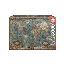 Educa 8000 db-os puzzle - Történelmi világtérkép (18017) puzzle, kirakós