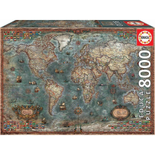 Educa 8000 db-os Puzzle - Történelmi Világtérkép 18017 (GXP-675622) puzzle, kirakós