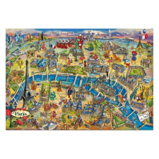 Educa Educa Párizs térképe puzzle, 500 darabos puzzle, kirakós