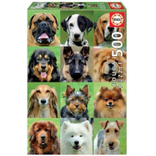Educa kutyás puzzle 500 db-os - Kutya kollázs puzzle, kirakós