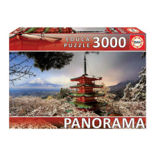 Educa Panoráma puzzle - Chureito Pagoda, Mount Fuji - 3000 db-os puzzle puzzle, kirakós