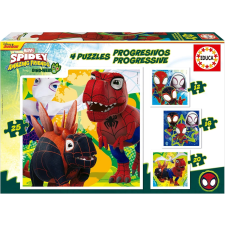 Educa Puzzle Spidey és csodálatos barátai: Dino-háló 4 az 1-ben puzzle, kirakós