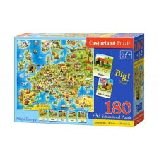  Edukációs puzzle Európa térképe 212 darab CASTORLAND társasjáték