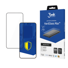 Edzett üveg 3mk HardGlass Max Black Samsung Galaxy S25 Edge készülékhez mobiltelefon kellék