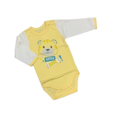 EEVI Hosszú ujjú body - Sárga Macis - 80 kombidressz, body