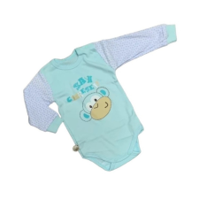 EEVI Hosszú ujjú body - Türkiz Majmocás - 68 kombidressz, body