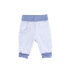 EEVI Plüss bébi nadrág, lábfejnélküli - Kék 56 babanadrág