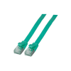 EFB RJ45 Flachpatchkabel U/FTP, Cat.6A, PVC, 0,25m, grün (K5545GN.0,25)