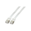 EFB RJ45 Flachpatchkabel U/FTP, Cat.6A, PVC, 3m, weiß (K5545WS.3)